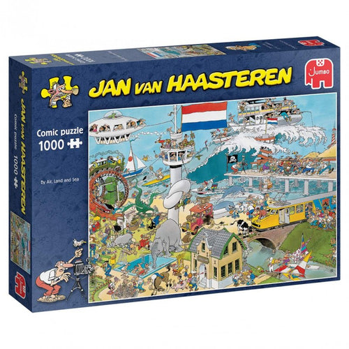 Jan Van Haasteren By Air Land and Sea 1000 (Puslespil)