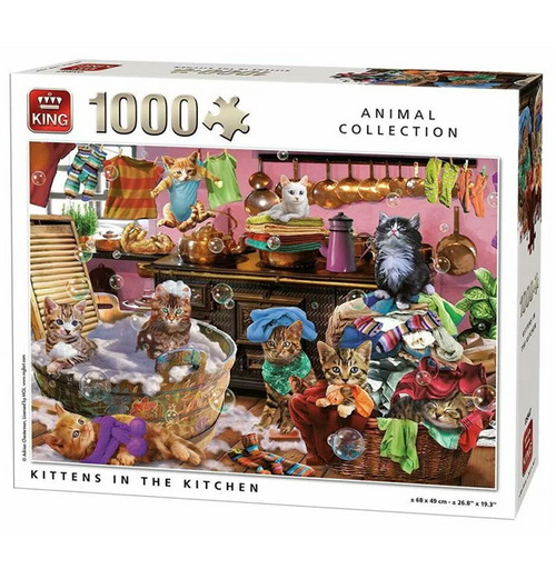 Kittens in the Kitchen - 1000 (puslespil)