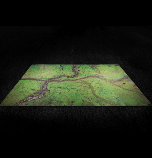 Kraken Wargames Gaming Mat - River Valley 44x60