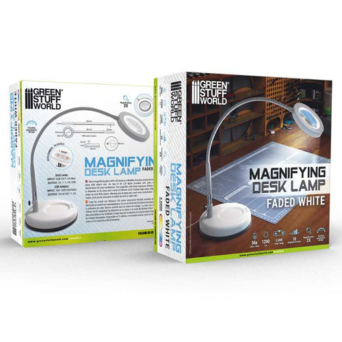 Green Stuff World: Magnifying Desk Lamp - Faded White