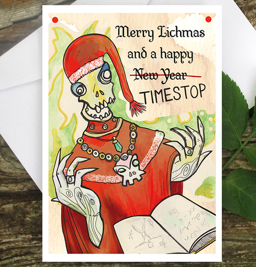 Julekort: Merry Lichmas (med kuvert)