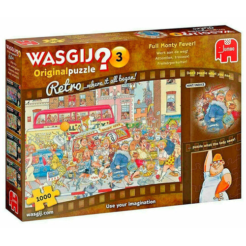 Wasgij Retro Full Monty Fever! 1000 (Puslespil)