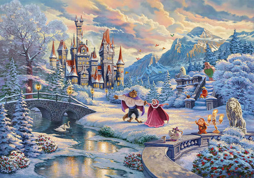 Thomas Kinkade: Disney - Beauty and the Beasts Winter Enchantment - 1000 (Puslespil)