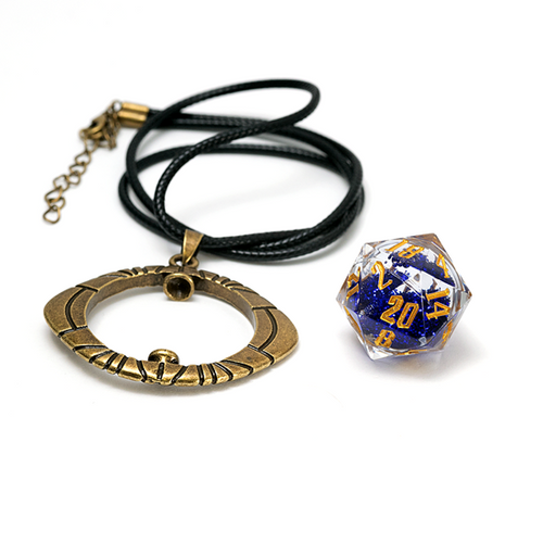 Sirius Dice - Eye of Ra D20 Necklace