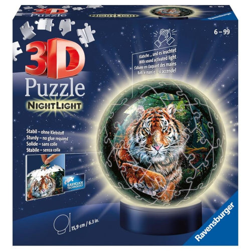 Night Light - Big Cats 3D Puslespil