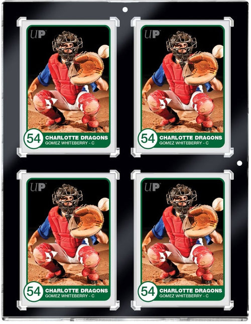 Ultra PRO 130PT 4-Card Black Border UV ONE-TOUCH Magnetic Holder