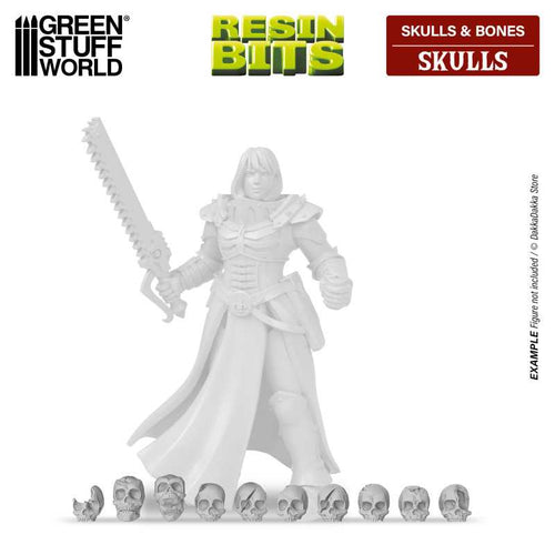 Green Stuff World: 3D Printed Set - Resin Skulls (85 Stk)