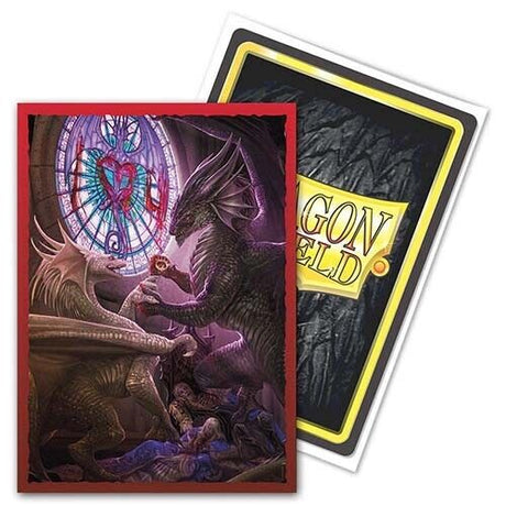 Dragon Shield Brushed Art Sleeves (100) - Valentine Dragon 2022