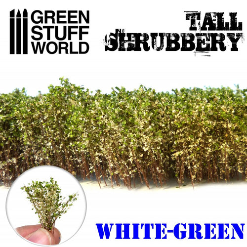 Tall Shrubbery White Green