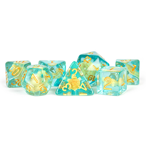 Turtle Dice 16 mm Resin Polyhedral Dice Set