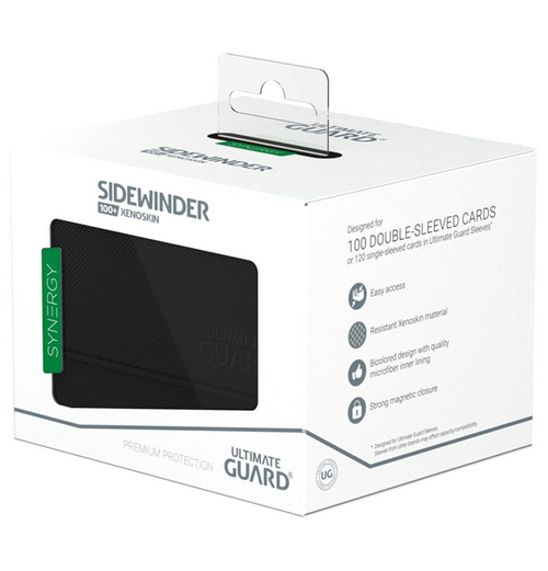 Ultimate Guard: Sidewinder Deck Case 100+ SYNERGY XenoSkin - Black/Green