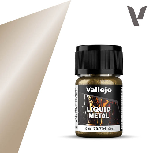 (70791) Vallejo Liquid Metal - Gold 35ml