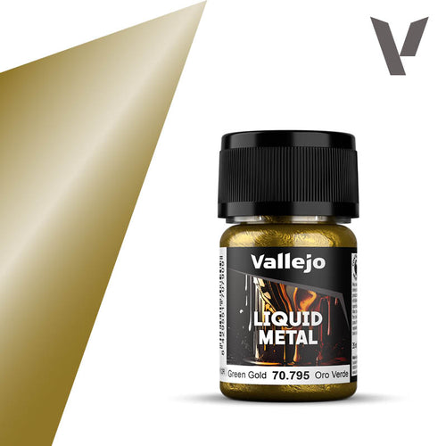 (70795) Vallejo Liquid Metal - Green Gold 35ml