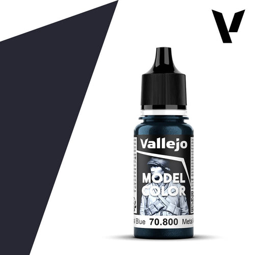 Vallejo Model Color: (70800) Gunmetal Blue 18ml