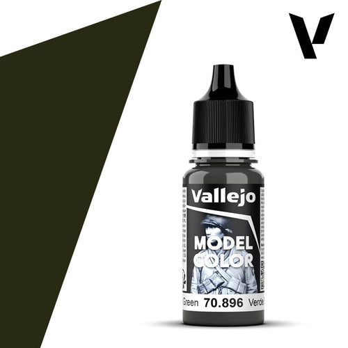Vallejo Model Color: (70896) German Cam. Extra Dark Green Mat 18ml