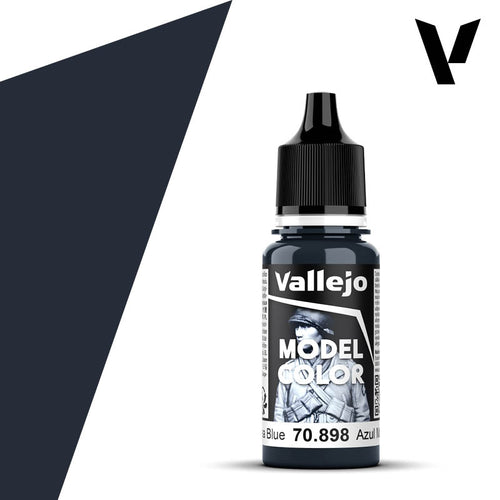 Vallejo Model Color: (70898) Dark Sea Blue Mat 18ml