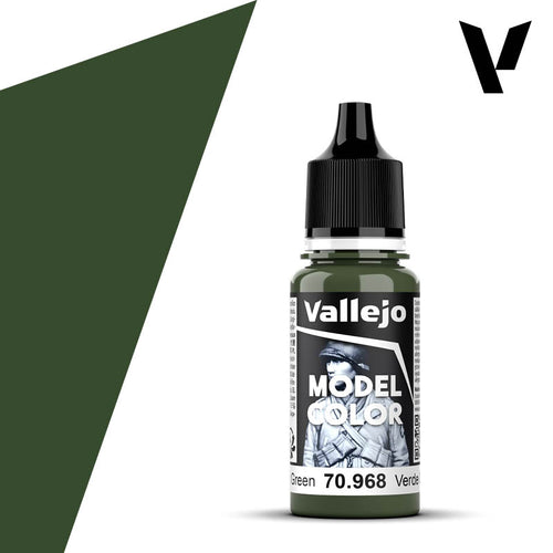 Vallejo Model Color: (70968) Flat Green Mat 18ml