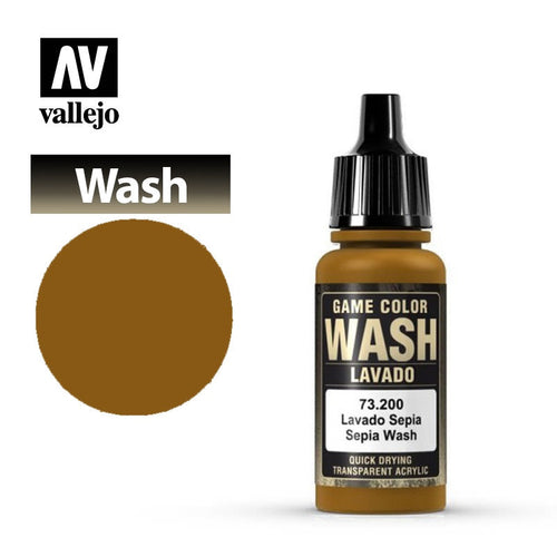 (73200) Vallejo Game Color Wash - Sepia Shade