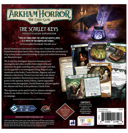 Arkham Horror: LCG - the Scarlet Keys Investigator Expansion (Exp) (Eng)