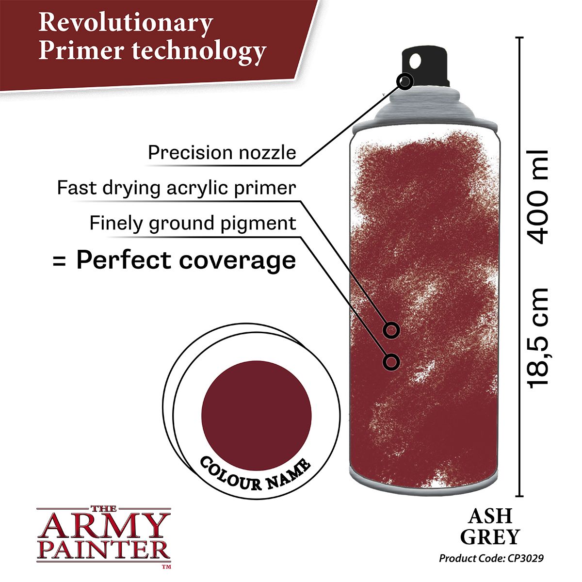 Army Painter Ash Grey Primer Spray