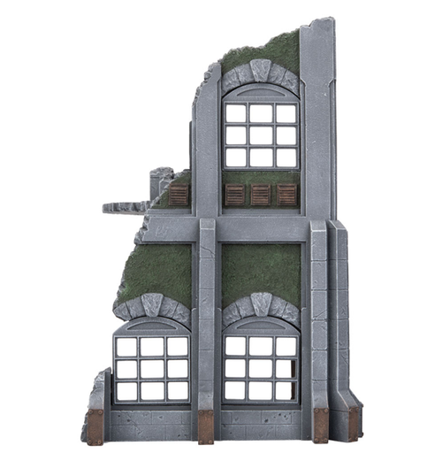 Battlefield in a box: Gothic Industrial Ruins - Large Corner indhold