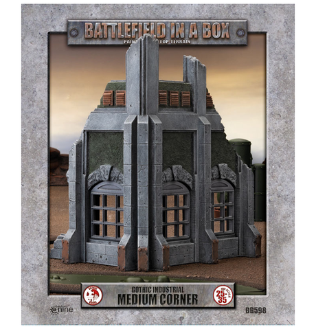 Battlefield in a box: Gothic Industrial Ruins - Medium Corner forside