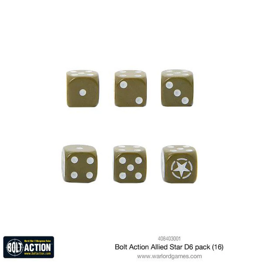 Bolt Action: Allied Star - D6 Dice Set (Eng)