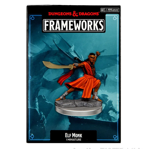 D&D: Frameworks - Elf Monk Male forside