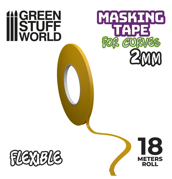 Green Stuff World: Flexible Masking Tape - 2mm indhold