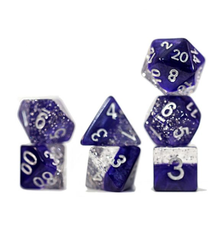 Halfsies Dice: Polyhedral Dice Set - Sparkle Edition indhold