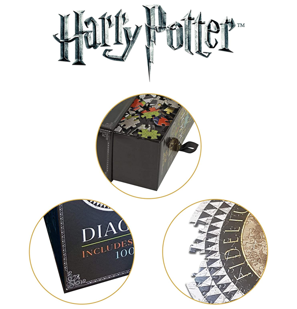 Harry Potter - Diagonalstræde Butiks Skilte 200 (Puslespil) indhold