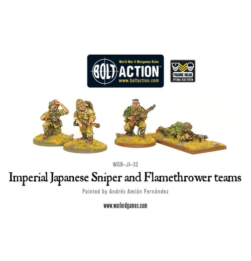 Bolt Action: Imperial Japanese Sniper and Flamethrower teams 
