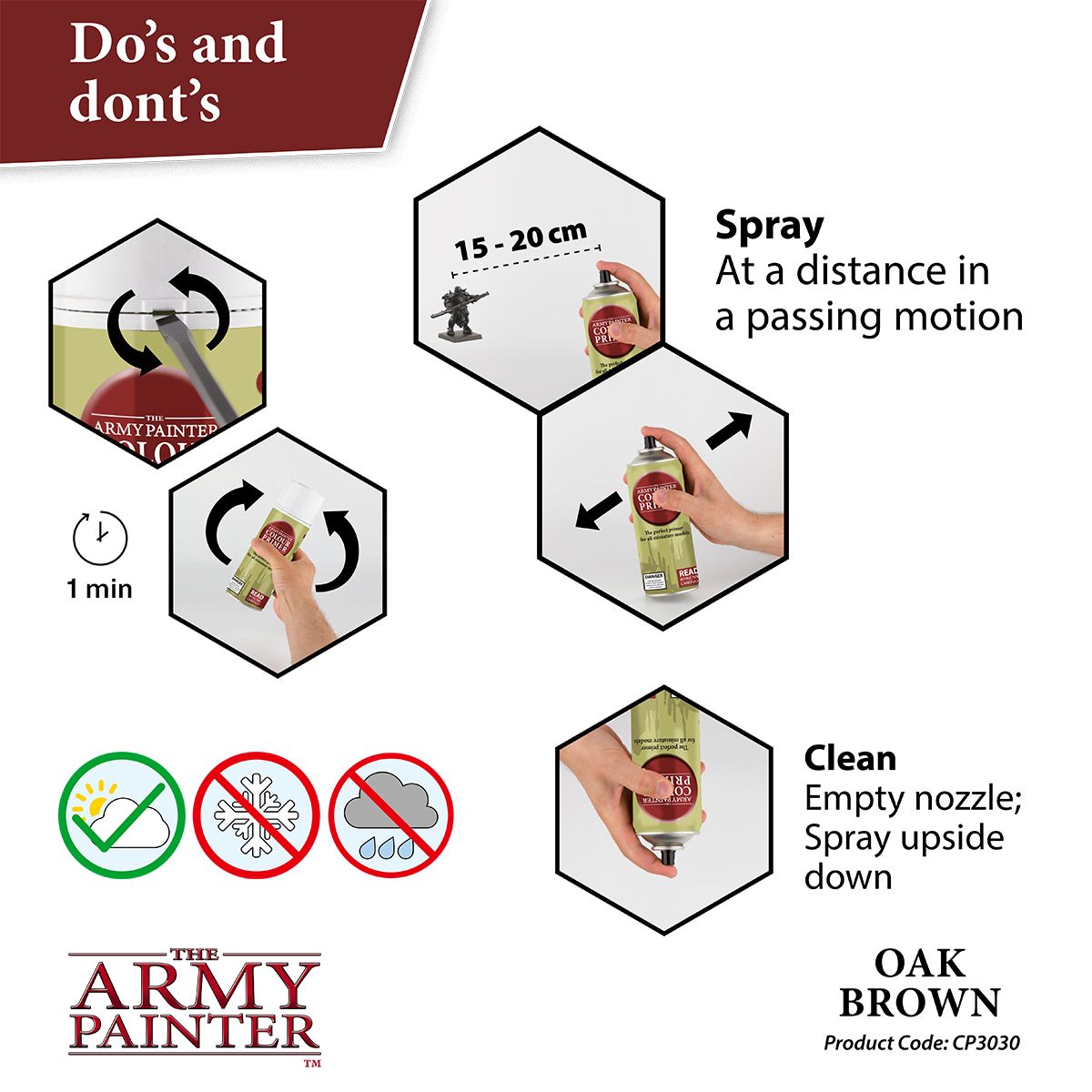 Army Painter Oak Brown Primer Spray