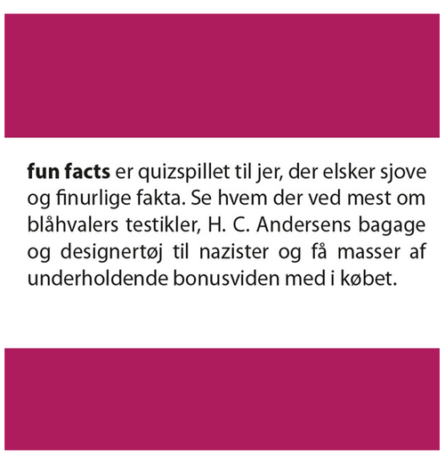 Quickie: Fun Facts (Dansk) bagside