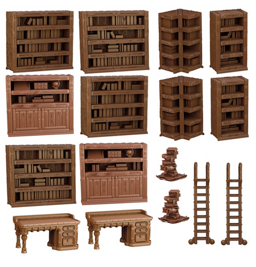 Terrain Crate: Arcane Library indhold