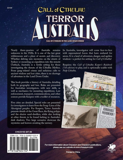Call of Cthulhu RPG: Terror Australis 2nd Edition (Eng)