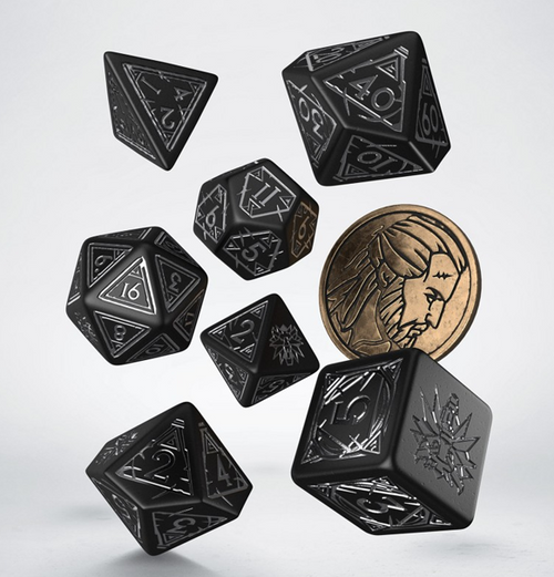 The Witcher: Dice Set - Geralt The Silver Sword indhold
