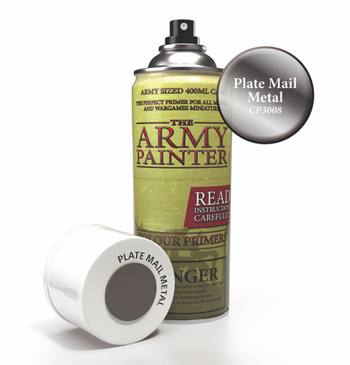 Army Painter: Colour Primer - Platemail Metal Spray