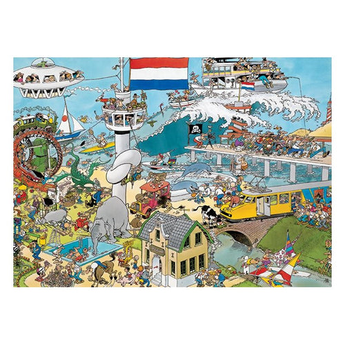 Jan Van Haasteren By Air Land and Sea 1000 (Puslespil)