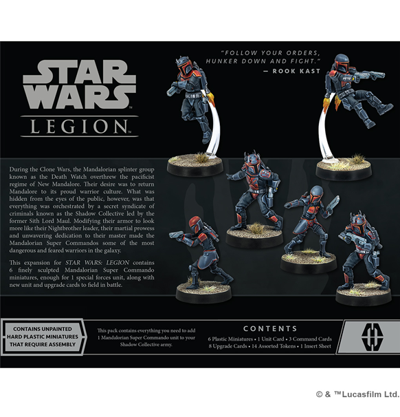 Star Wars Legion - Mandalorian Super Commandos bagside