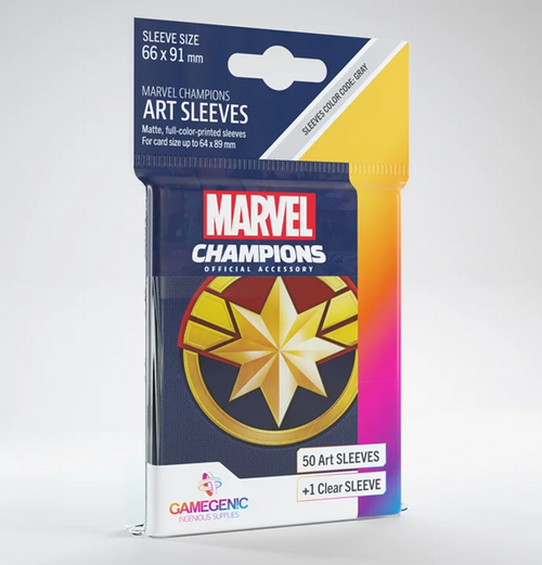 Gamegenic: Marvel Champions Art Sleeves - Captain Marvel (50)