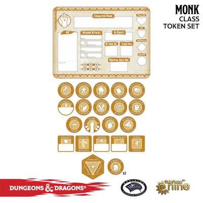 Dungeons & Dragons: 5th Ed. - Monk Token Set