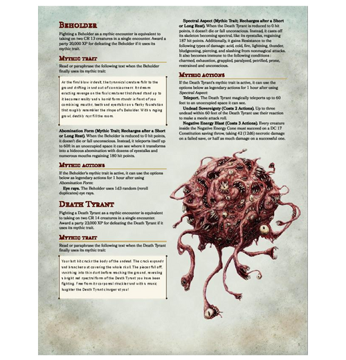 Dungeons & Dragons: 5th Ed. Monster Manual
