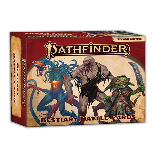 Pathfinder 2nd: Bestiary - Battle Cards forside