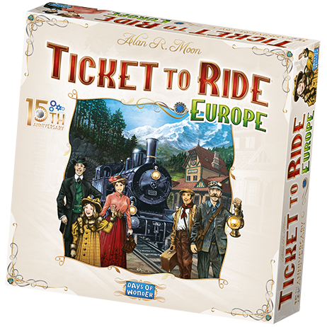 Ticket To Ride Europe 15th Anniversary Edition (Dansk)