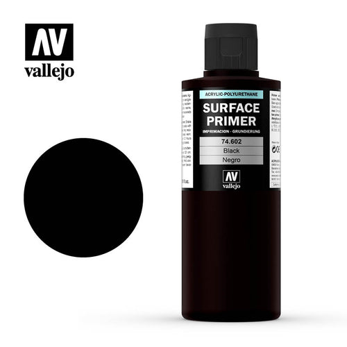 (74602) Vallejo Surface Primer - Black (200ml)