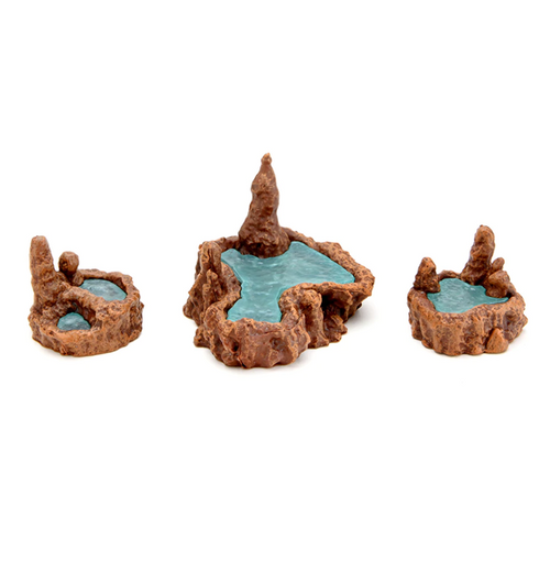 Warlock Tiles: Caverns Accessory - Mushrooms & Pools - pools
