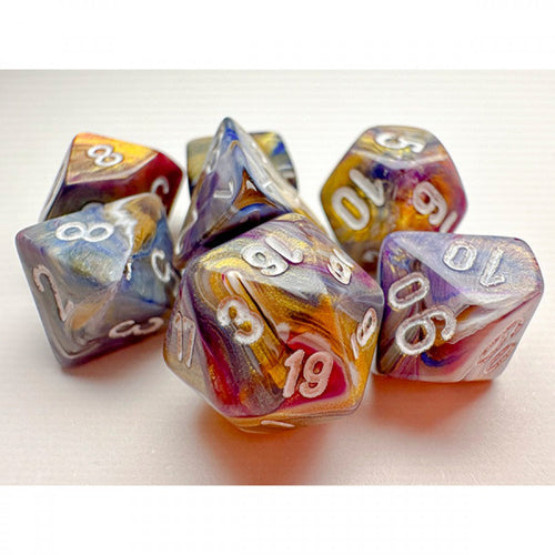 Festive™ – Mini-Polyhedral Carousel w/white 7-Die Set