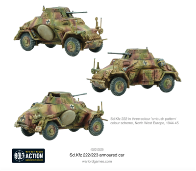 Bolt Action: SD.KFZ 222/223 Armoured Car (Eng)