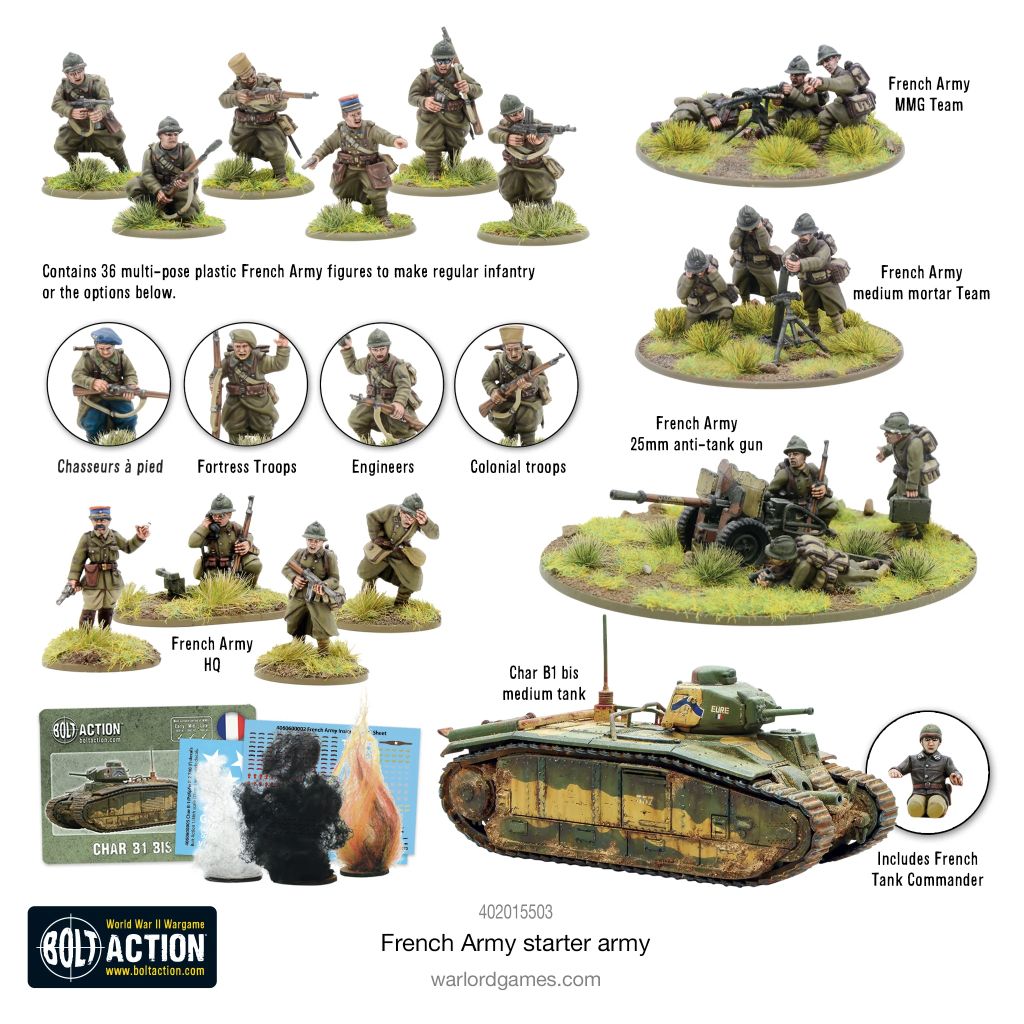 Bolt Action:  French Army - Starter Army (Eng)